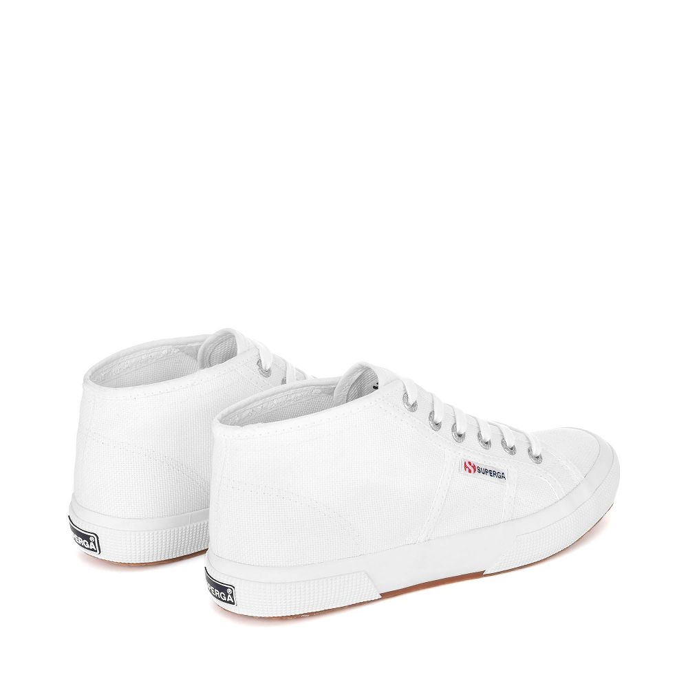 Superga 2754 Cotu White High Top Sneakers - Women's Sneakers USA | US8168640